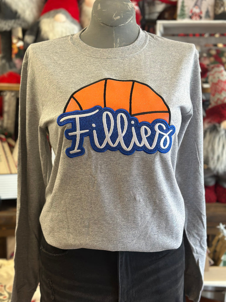 Youth Fillies Basketball Long Sleeve Tee