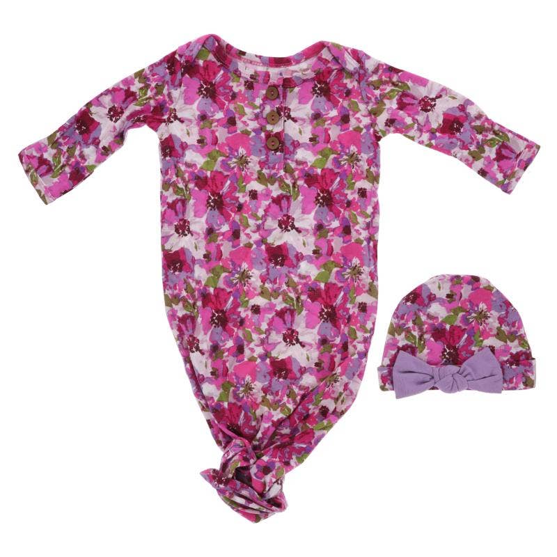 Jane Marie - Kids Polly Infant Gown and Beanie Set