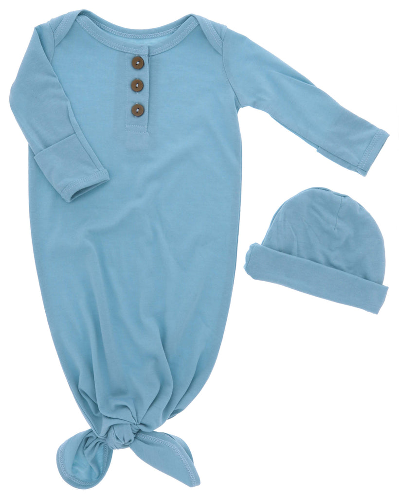 Jane Marie - Forget Me Not Infant Gown and Beanie Set