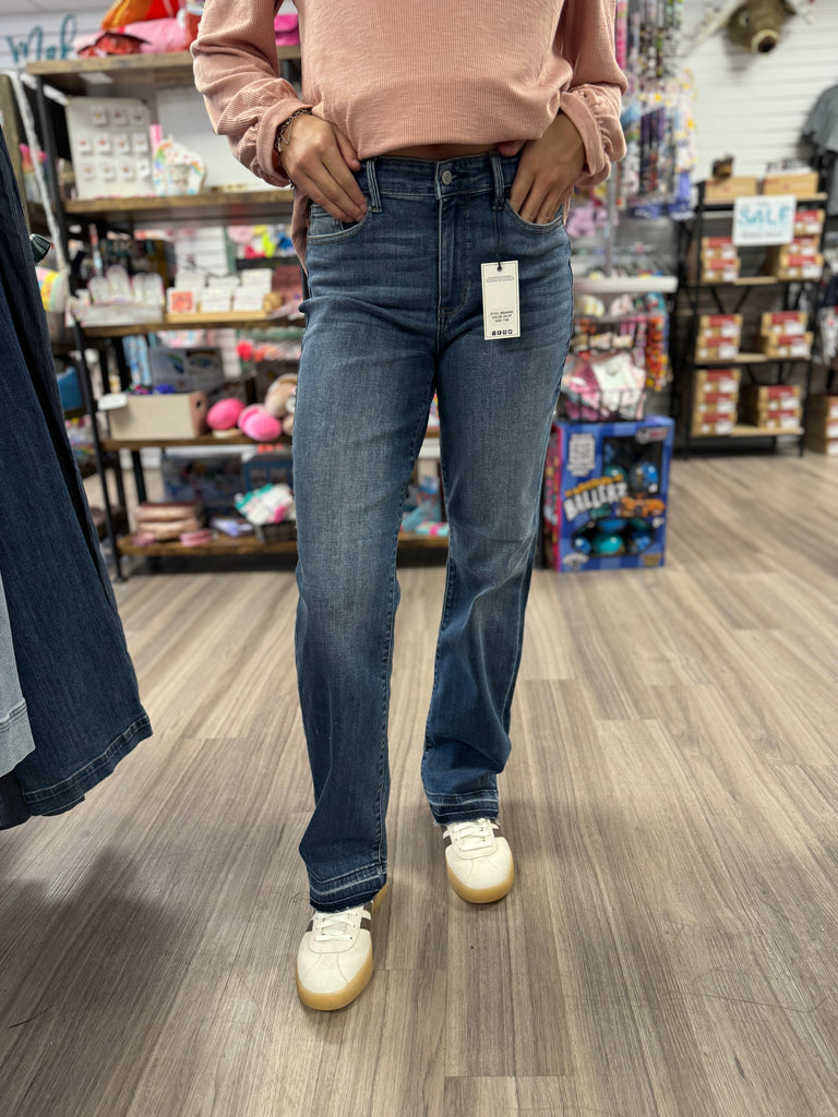 Judy Blue MID RISE DAD JEAN W/ RELEASE HEM