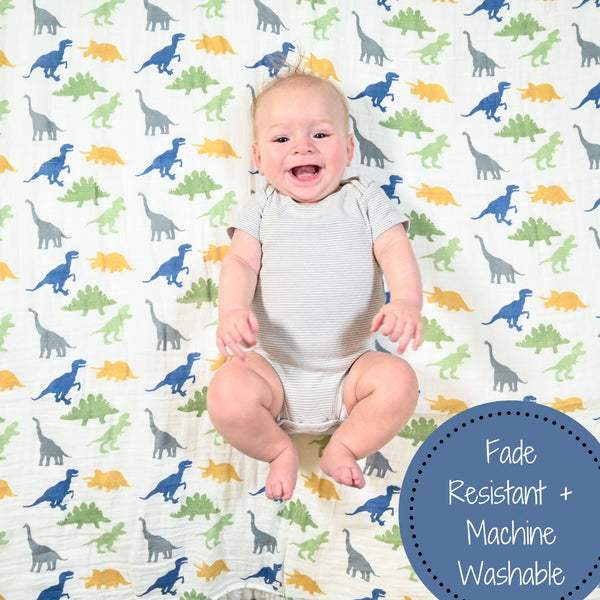 Rawr-Some Baby Muslin Cotton Blanket