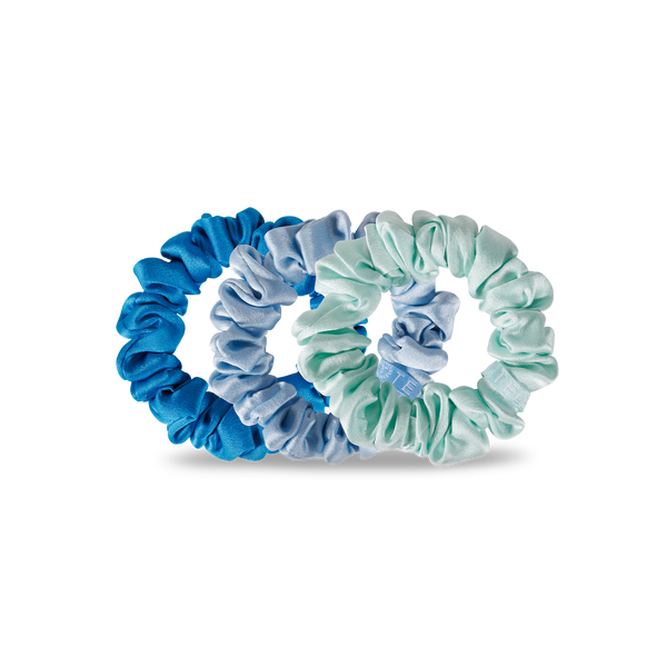 TELETIES - Blue My Mind - Silk Scrunchie Small