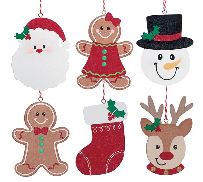 CHRISTMAS CHARACTER ORNAMENTS