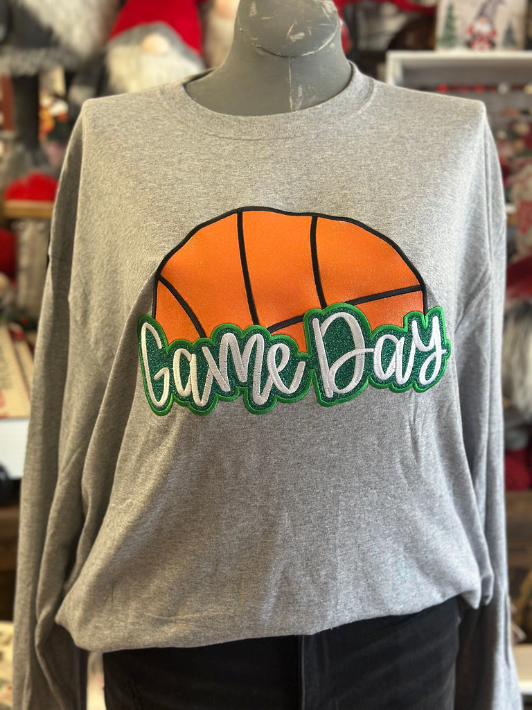 Game Day Basketball Long Sleeve Tee