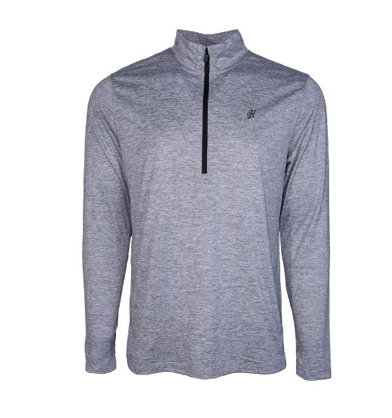 Hooey Range Pullover Grey Quarter Zip Pullover