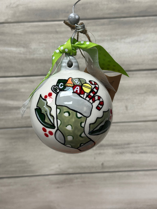 Stocking Baby's First Christmas Ornament