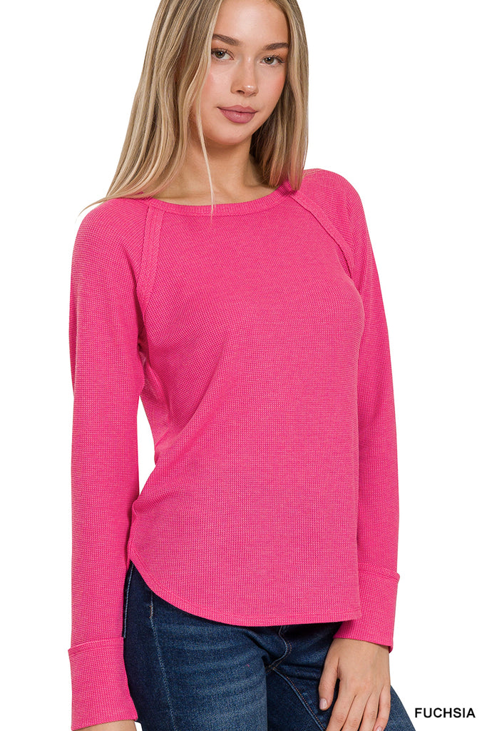 Baby Waffle Long Sleeve Top