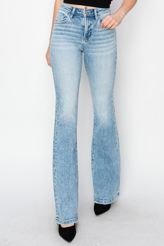 RISEN HIGH RISE-BOOTCUT LIGHT JEANS LIGHT