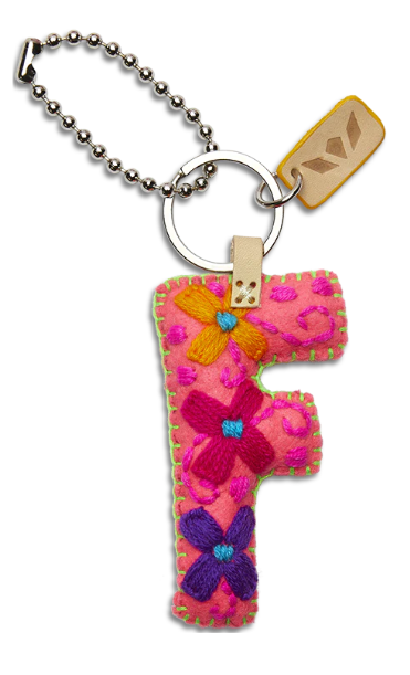 Consuela Felt Alphabet Charm - Pink