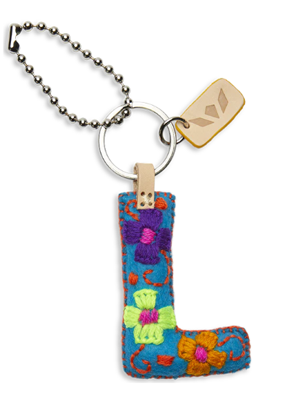 Consuela Felt Alphabet Charms - Turquoise