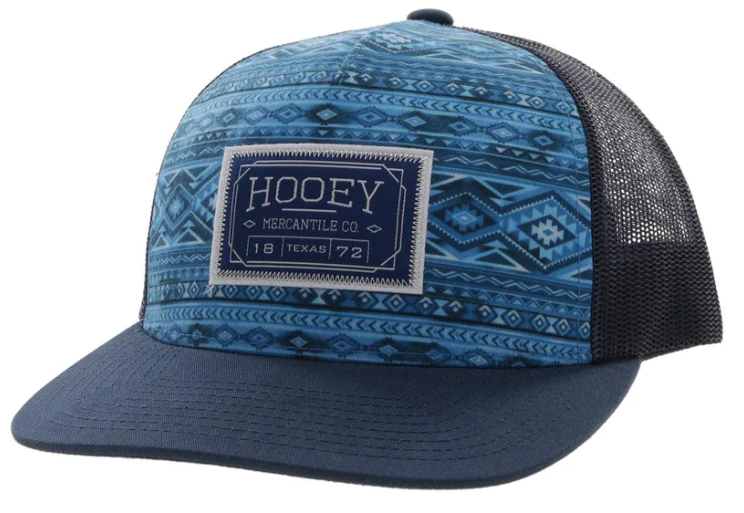 Hooey "DOC" TEAL/WHITE W/AZTEC HAT