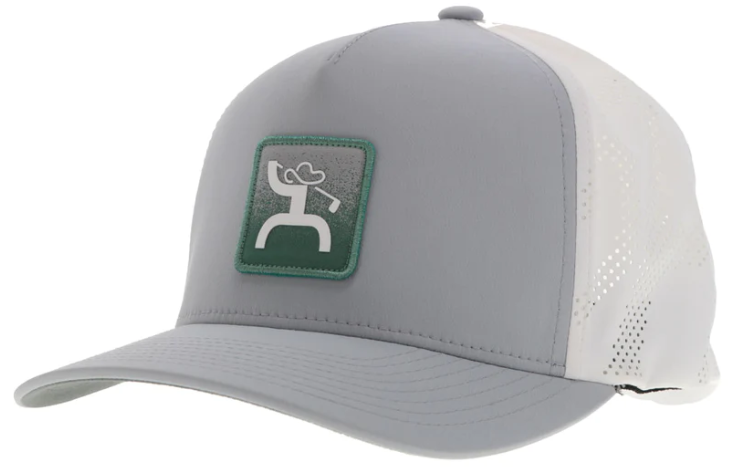 Hooey "COWBOY GOLF" HAT GREY/WHITE