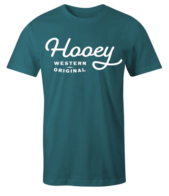 Hooey "OG" TEAL HEATHER W/WHITE T-SHIRT