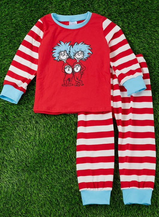 Thing 2 & 1 Red Pajamas Set