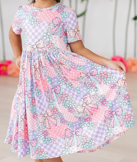 Patchwork Princess Twirl Dress