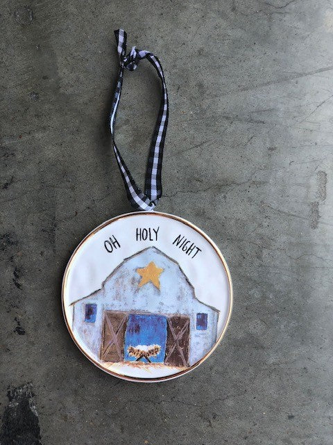 Ceramic Oh Holy Night Ornament