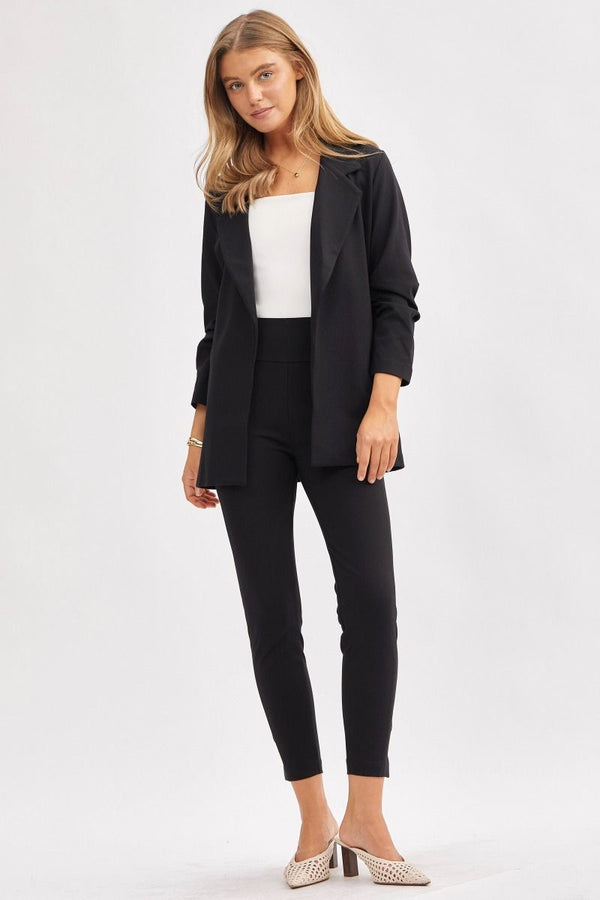 Magic 3/4 Sleeve Blazer - Black