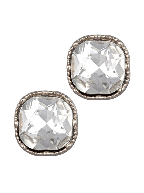 LAURA JANELLE LARGE CRYSTAL STUD EARRINGS