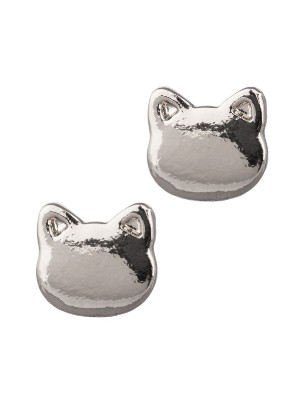 LAURA JANELLE CAT HEAD STUD EARRINGS