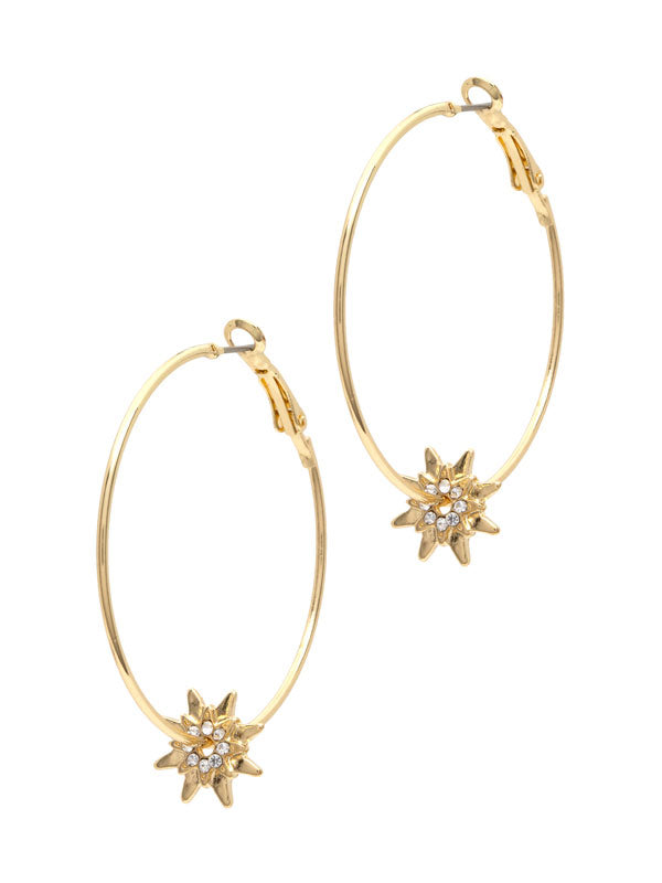 LAURA JANELLE HOOP & STAR EARRINGS