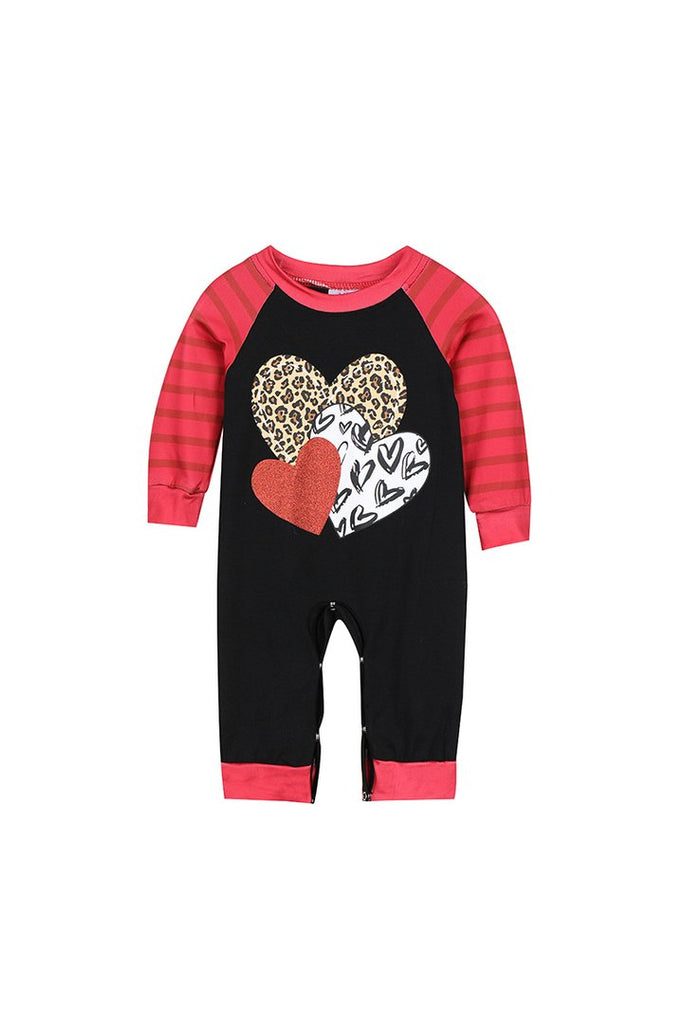 Valentine's hearts baby romper