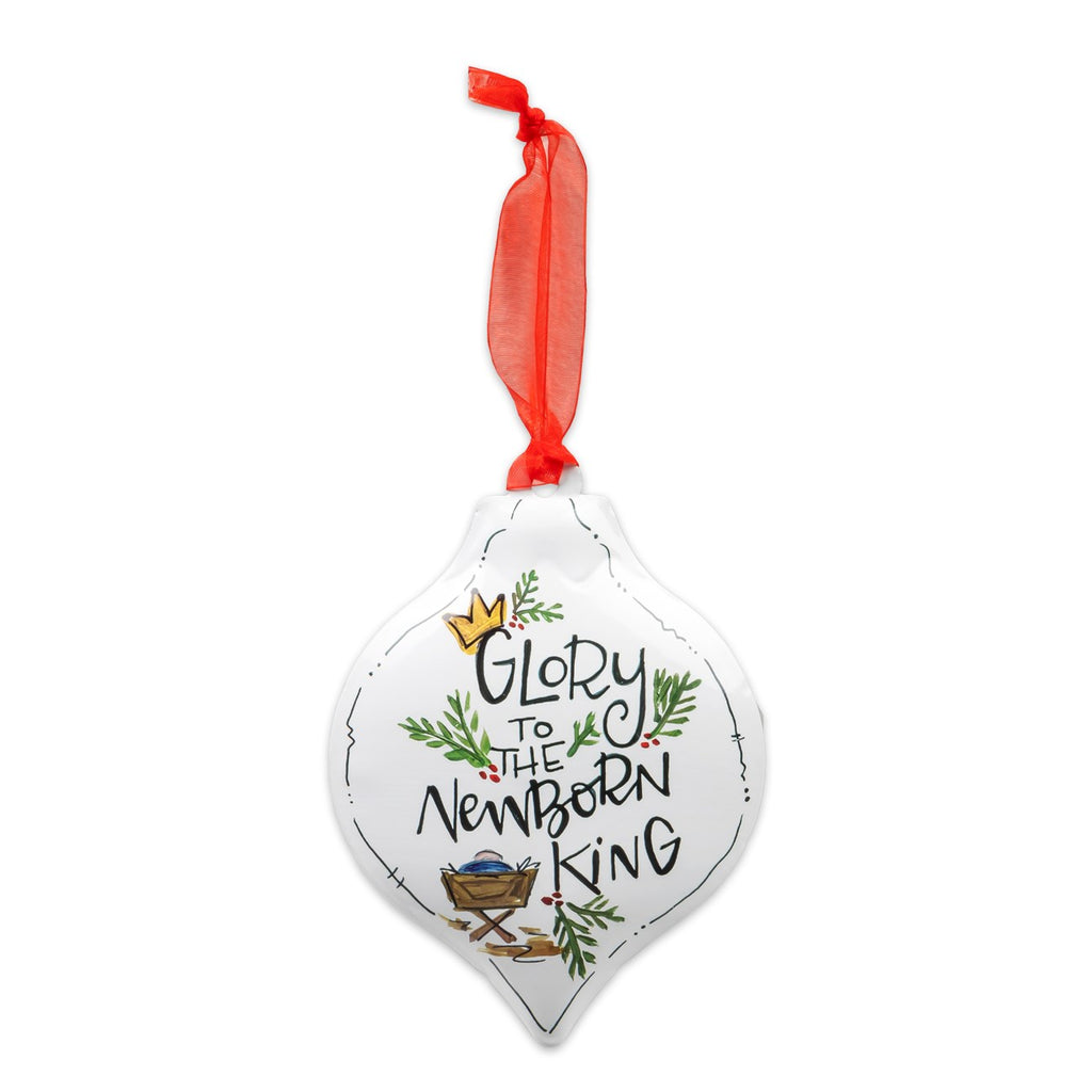 Christmas Metal Ornament Teardrop