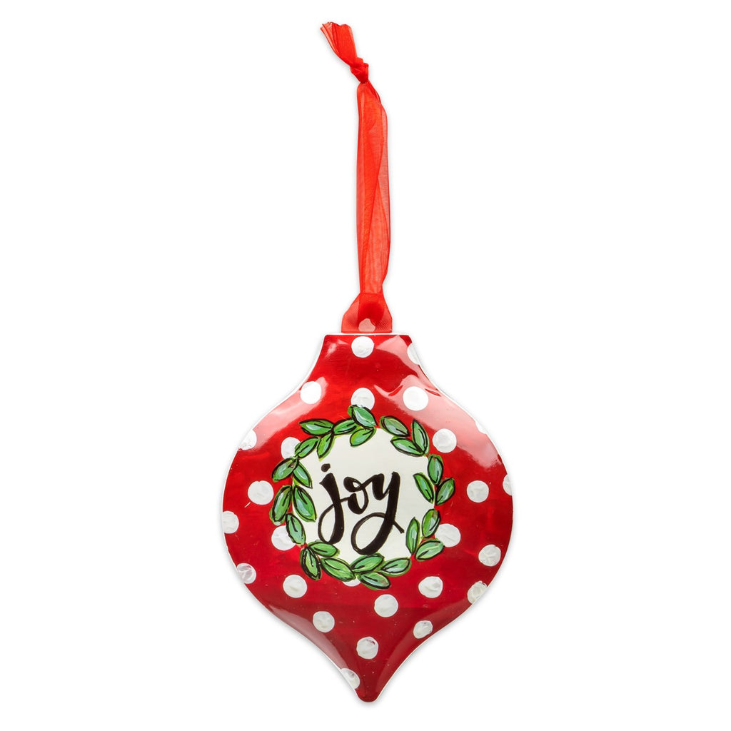 Christmas Metal Ornament Teardrop