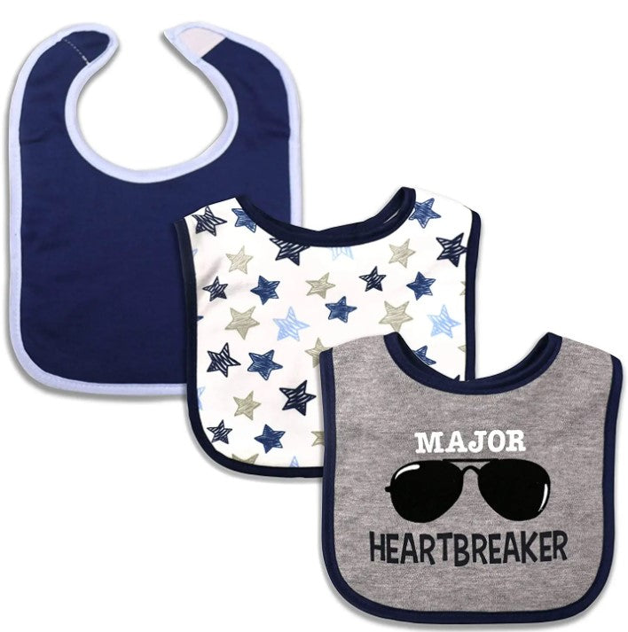 Modern Baby Drooler Bibs - 3 pack